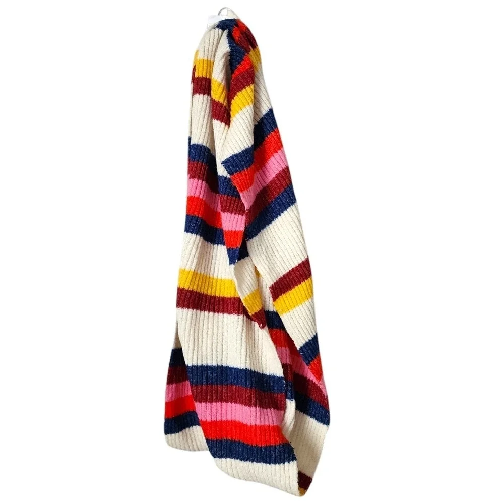 ANTHROPOLOGIE x SLEEPING ON SNOW knit infinity stripe scarf circle scarf‎